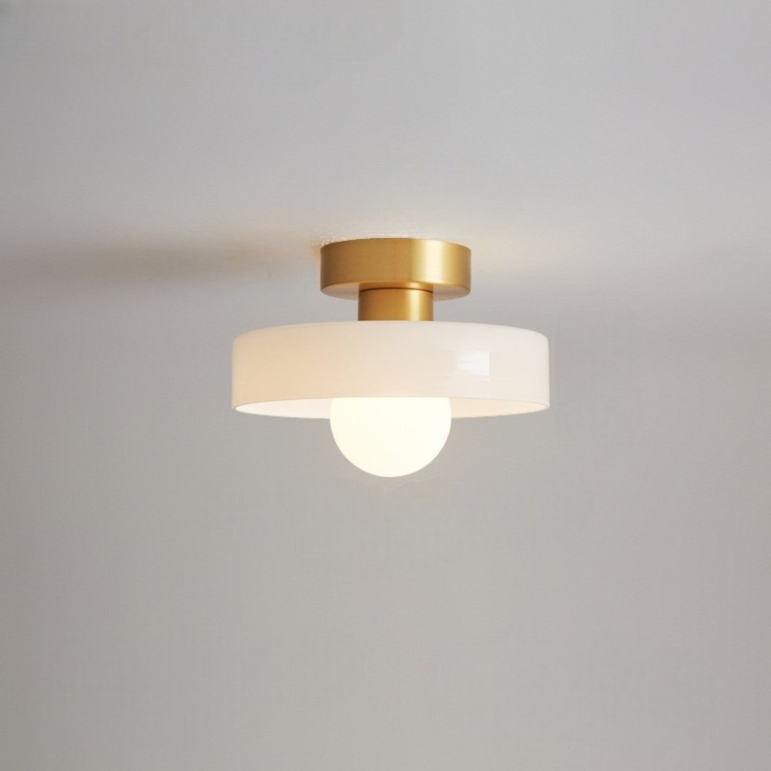 French Bauhaus Style Ceiling Light, Minimalist Design