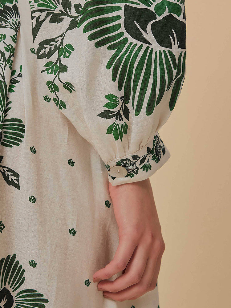 Embroidered A-Line Dress with Elegant Detail