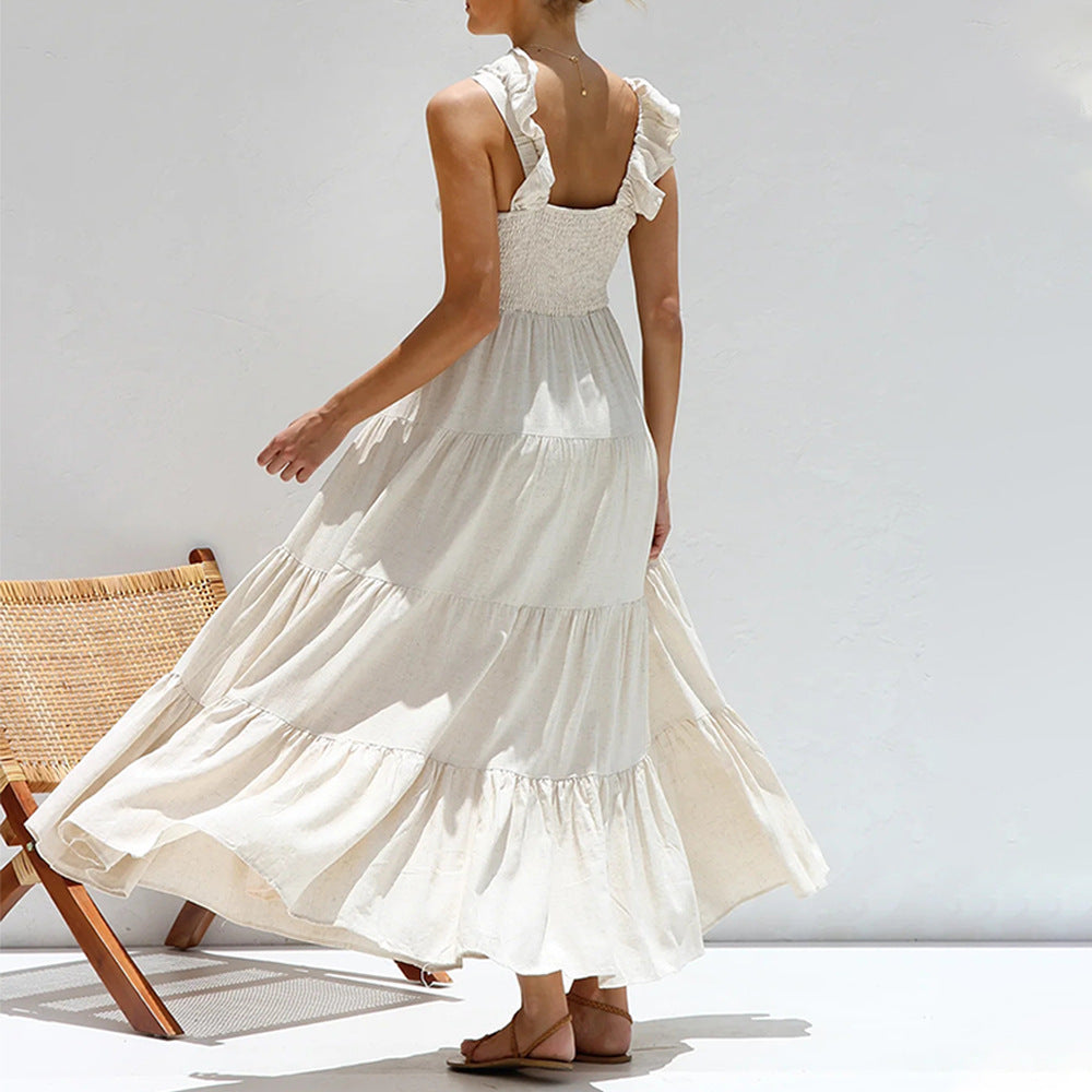 Isabella Ruffled Long Summer Dress for Women