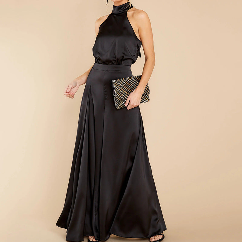 Chic Halter Neck Jumpsuit for Effortless Style and Comfort