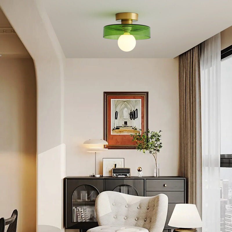 French Bauhaus Style Ceiling Light, Minimalist Design