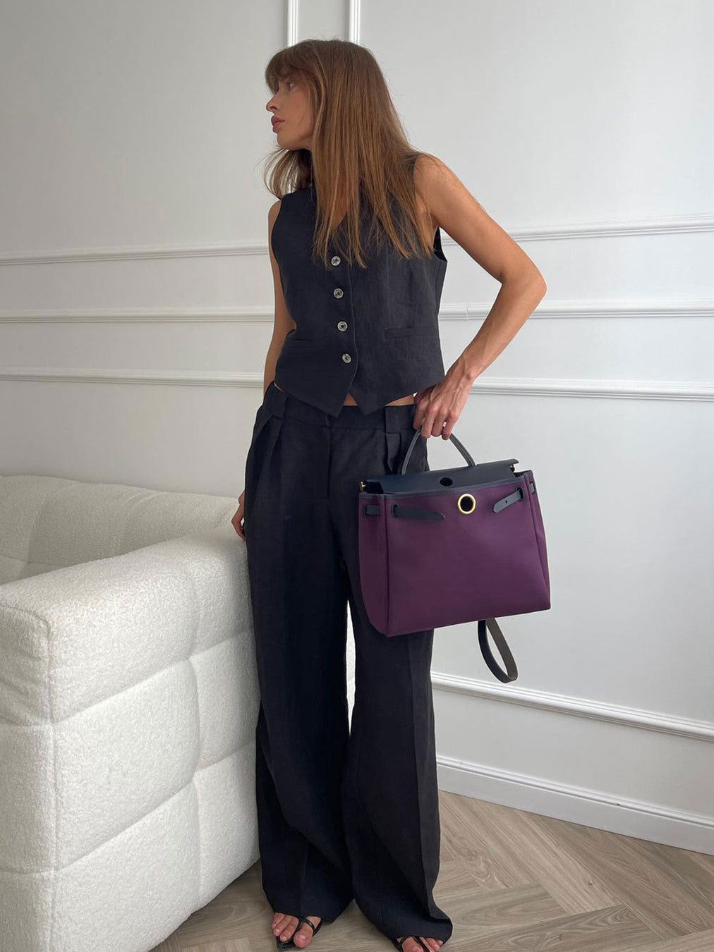 Sleeveless Cotton-Linen Outfit for Comfort and Style