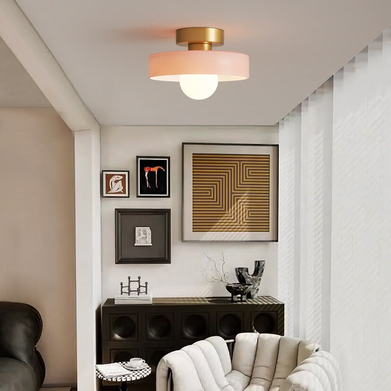 French-Style Bauhaus Ceiling Light | Modern Minimalist Fixture