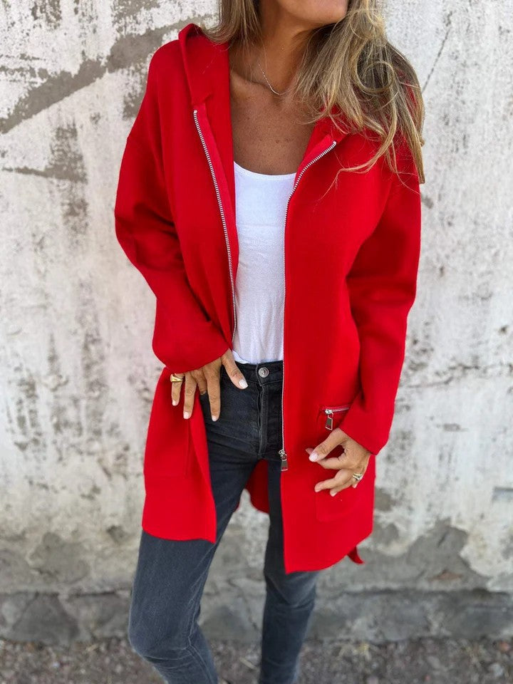 Hooded Clara Long Coat for Stylish Warmth and Comfort