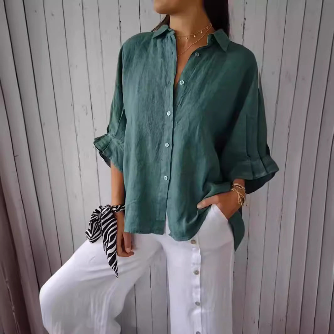 Cotton Top with Back Tie Detail