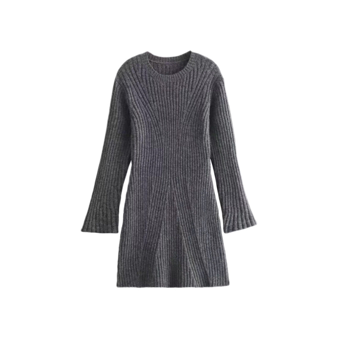 Knit Short Dress with Stylish Design and Comfortable Fit