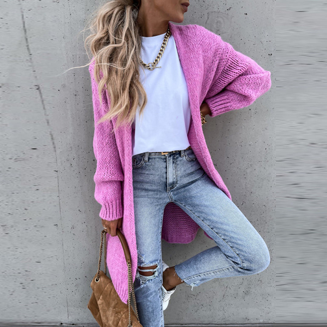 Women's Classic Long Knit Cardigan – Versatile All-Season Layer