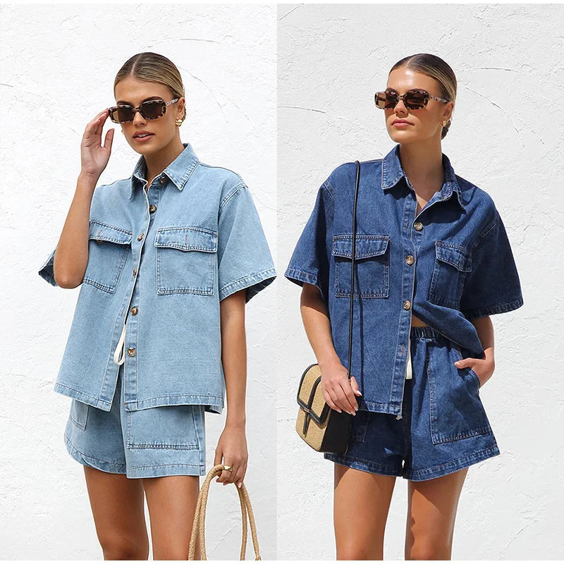 Denim 2-Piece Outfit for Stylish Casual Wear