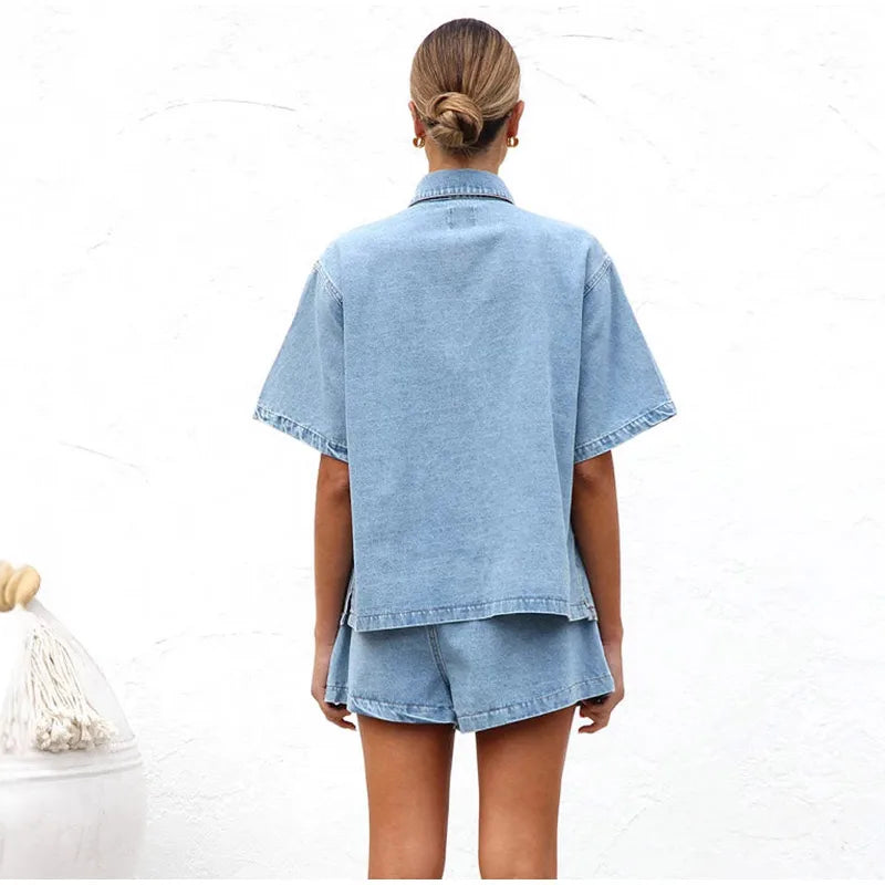 Denim 2-Piece Outfit for Stylish Casual Wear