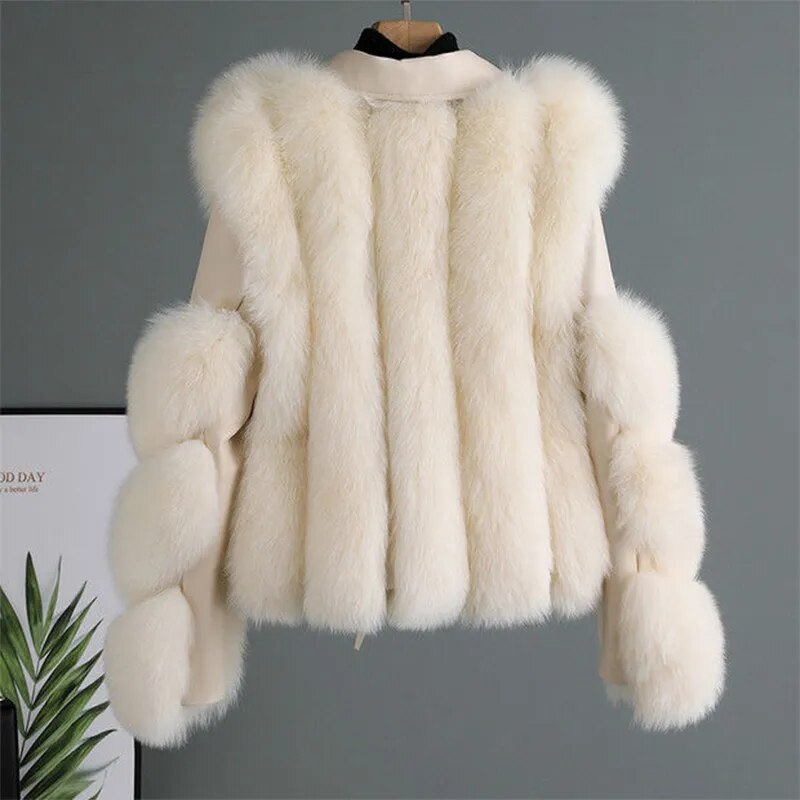 Arctic Leather Jacket with Fur Trim for Ultimate Warmth and Style