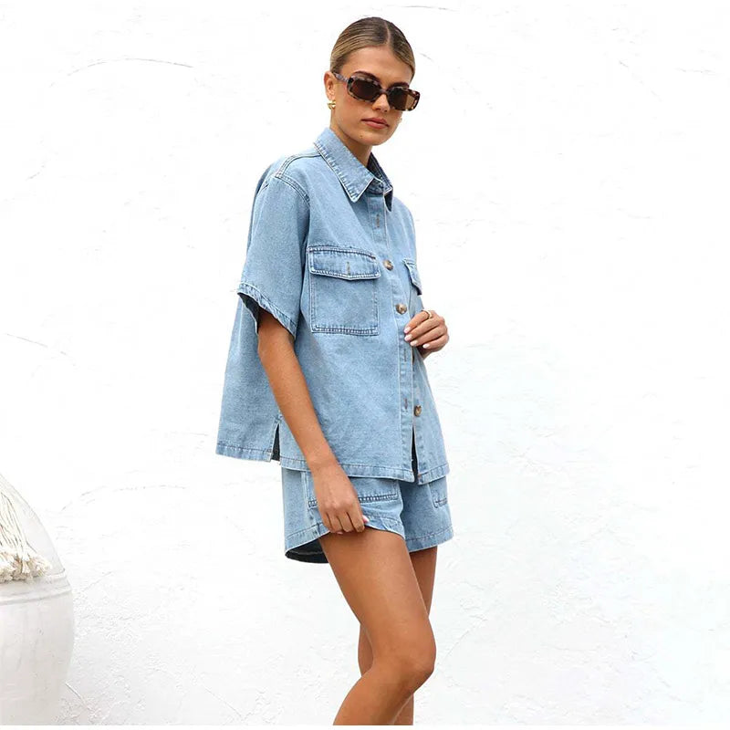 Denim 2-Piece Outfit for Stylish Casual Wear