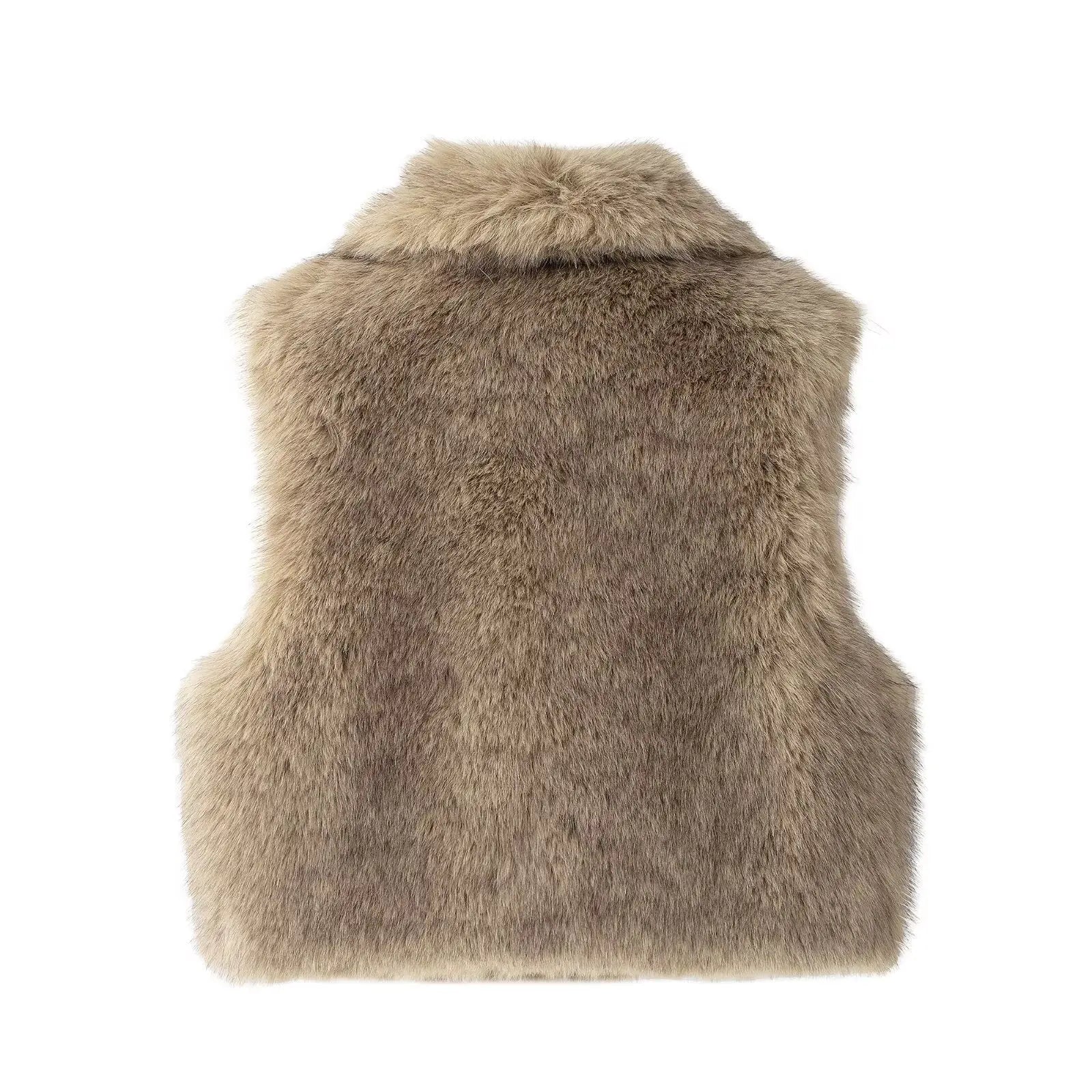 Sleeveless Faux Fur Gilet — Warm Winter Layer