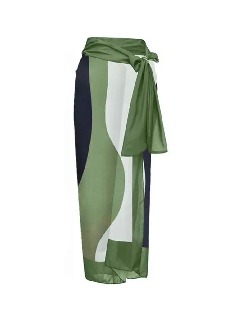 Girls' Swimsuit with Matching Cover-Up Set