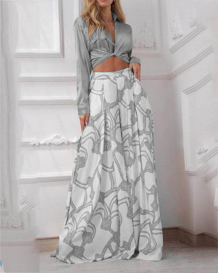 Croatia Outfit: Stylish Top and Trousers Set for Any Occasion