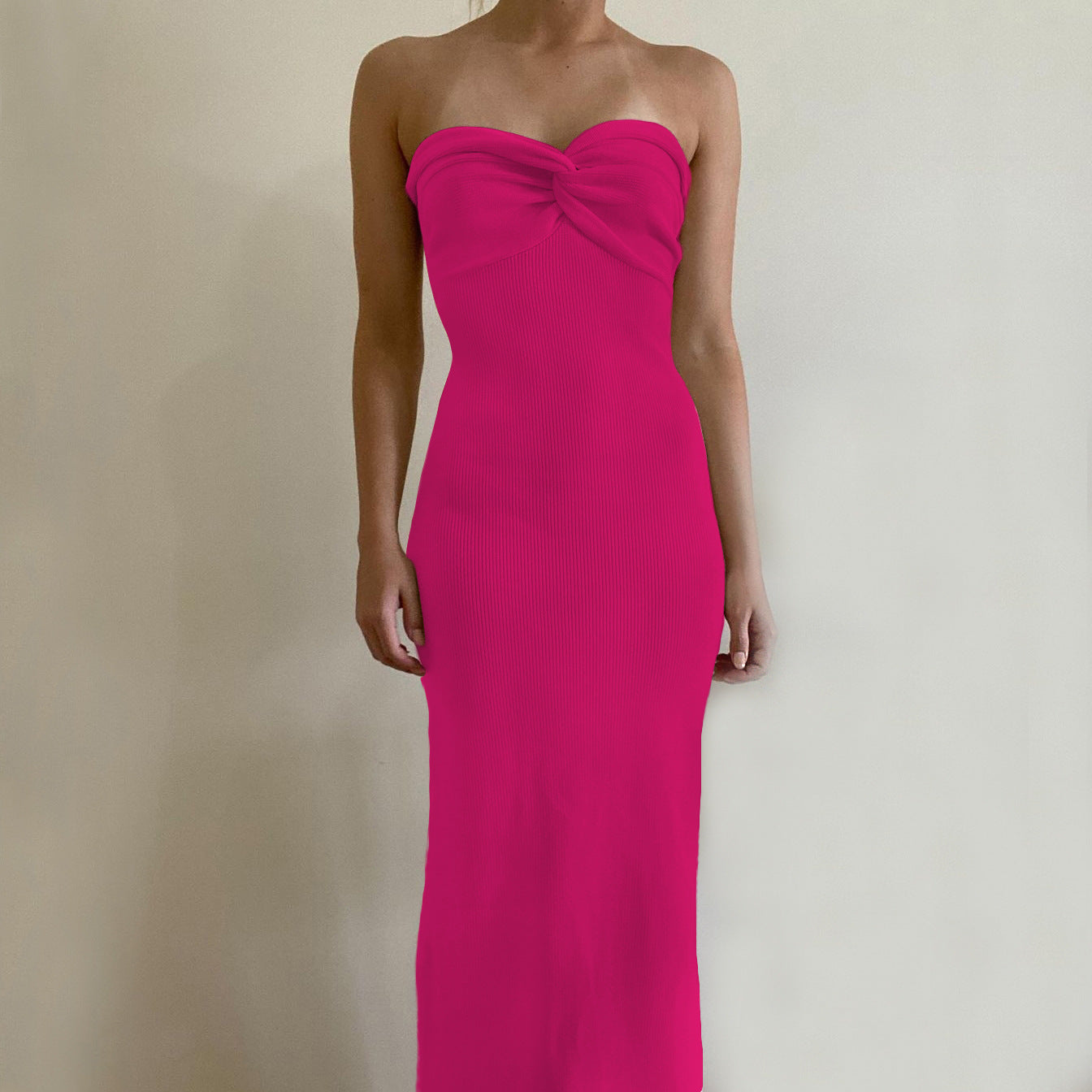 Strapless Mesh Long Dress for Elegant Occasions