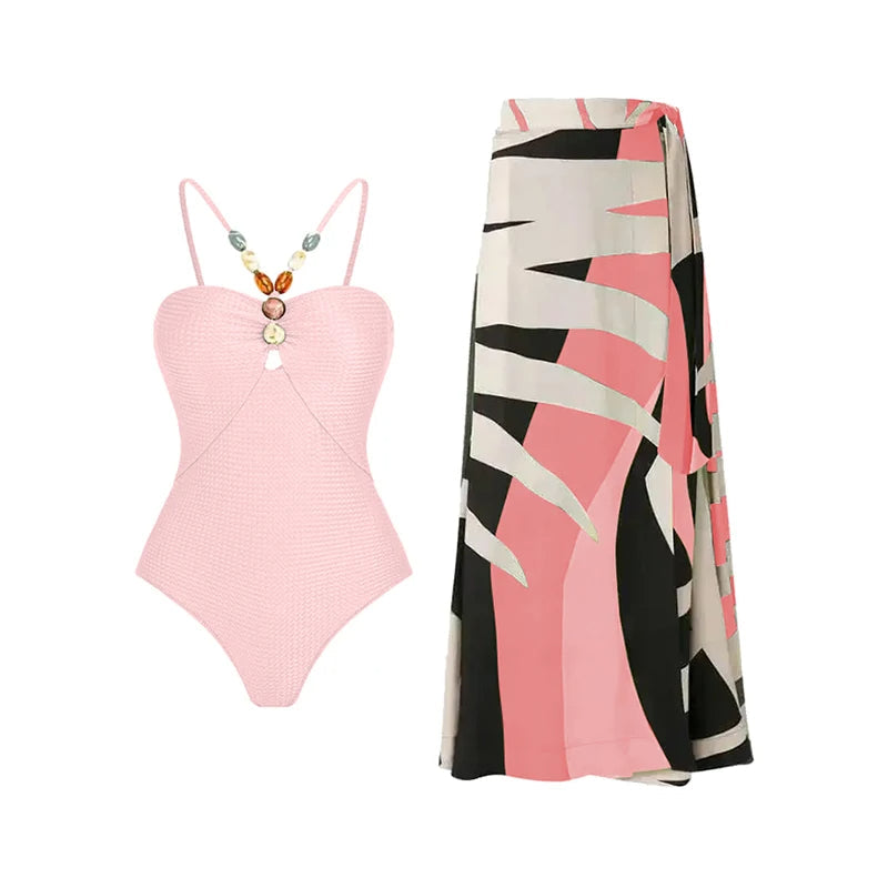 Women’s Swimsuit with Matching Cover-Up Set