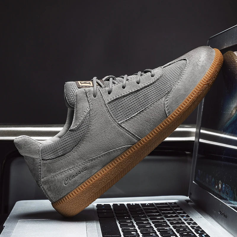 Men's Trainers - Gum Sole, Low-Top Design