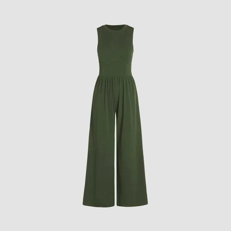 High-Waisted Casual Summer Jumpsuit for Comfortable Style