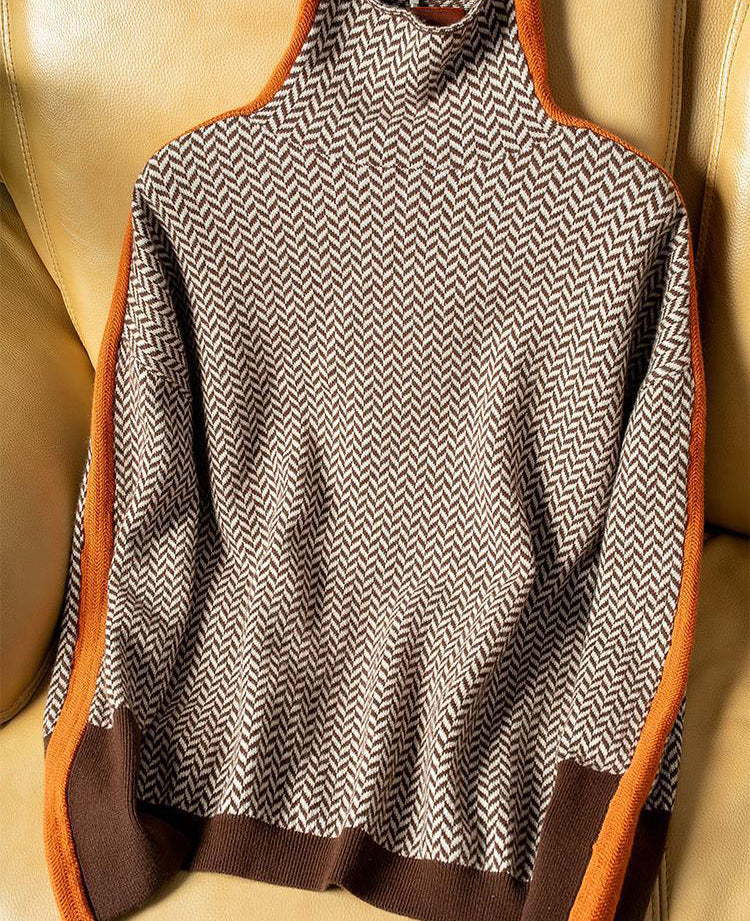 Renee High Neck Printed Blouse for Stylish Comfort