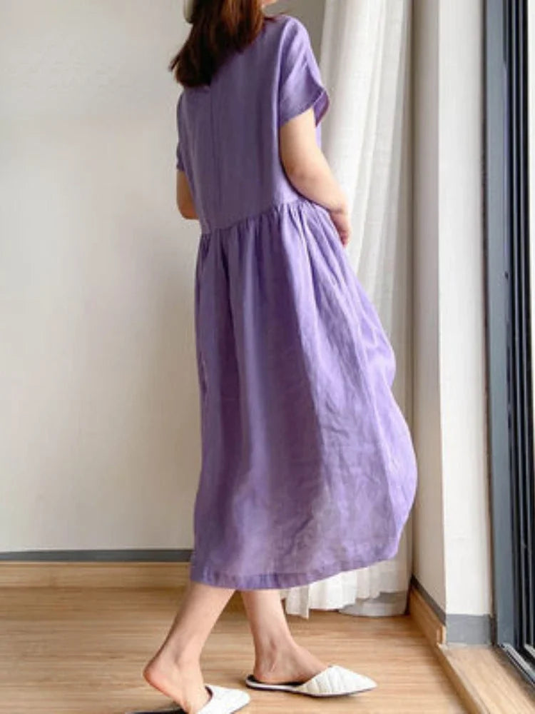 Lightweight Midi Dress for Effortless Style and Comfort