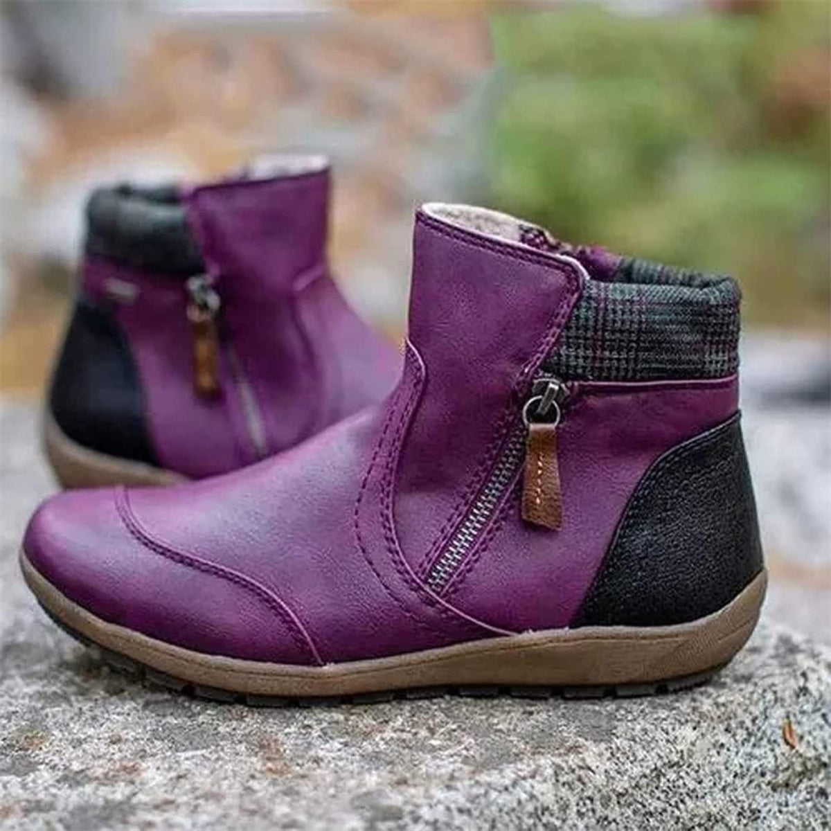 Premium Waterproof Leather Boots with Slip-Resistant Sole