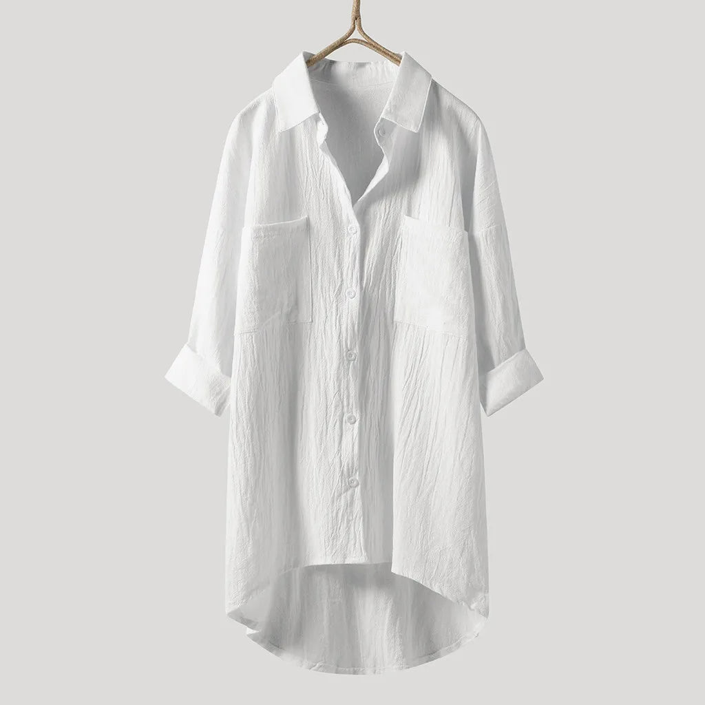 Angelina Long Cut Casual Shirt for Effortless Style