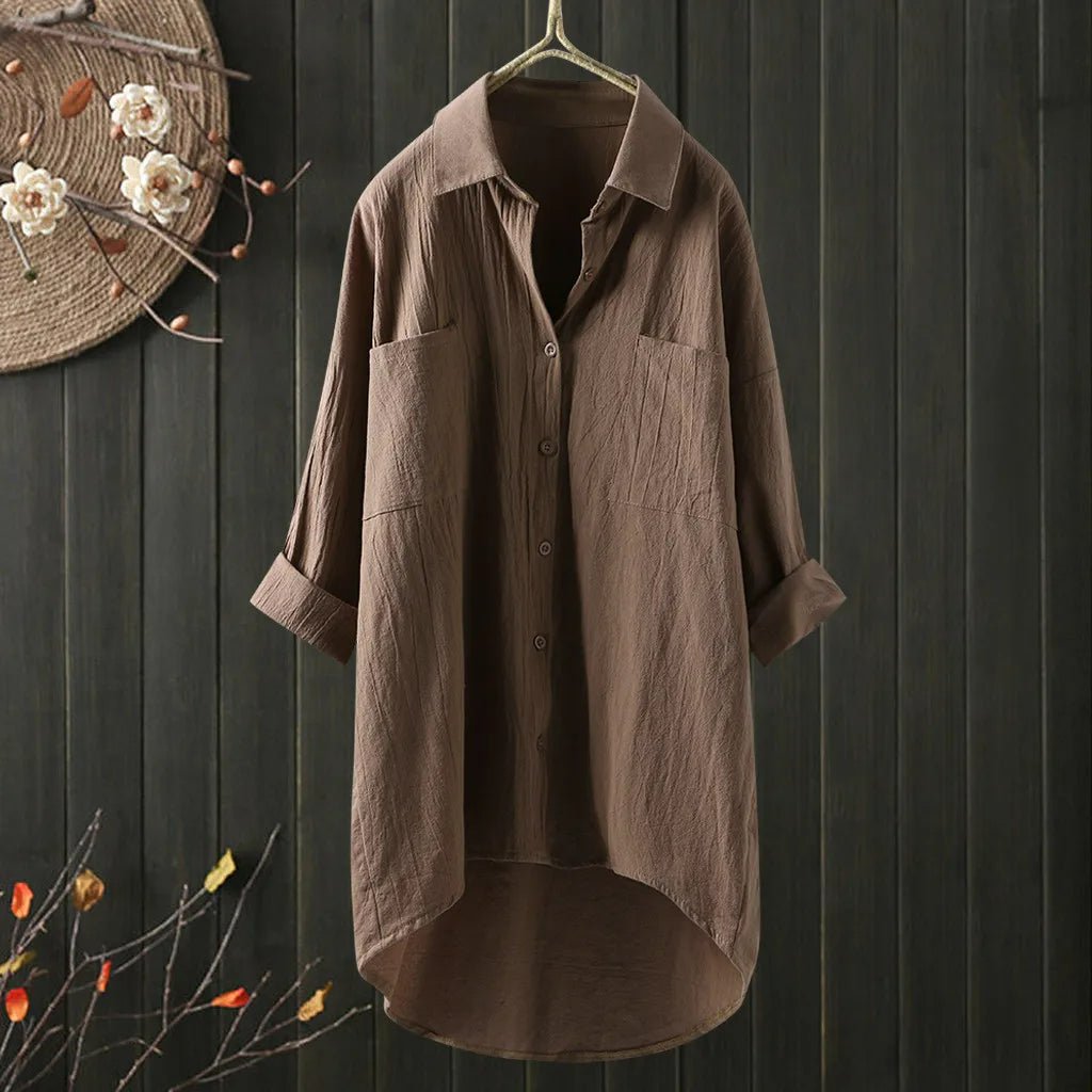 Angelina Long Cut Casual Shirt for Effortless Style
