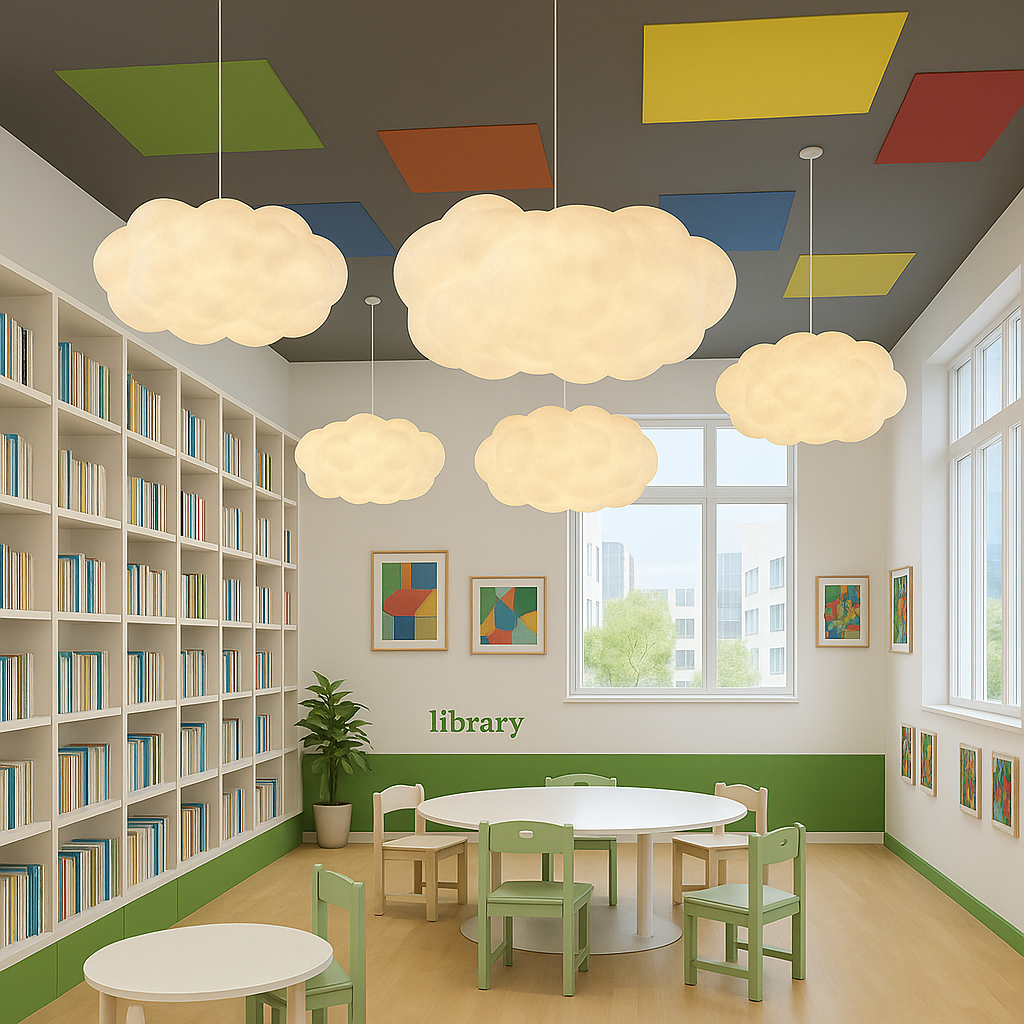 Cloud Pendant Light, Soft Glow Ceiling Light
