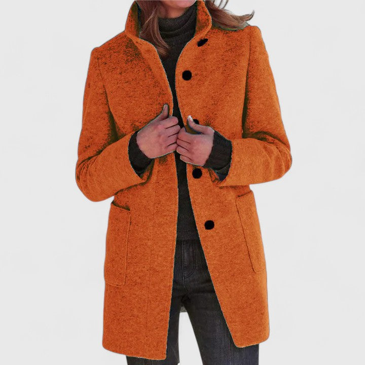 Women's Timeless Wool-Blended Coat with Plush Lining