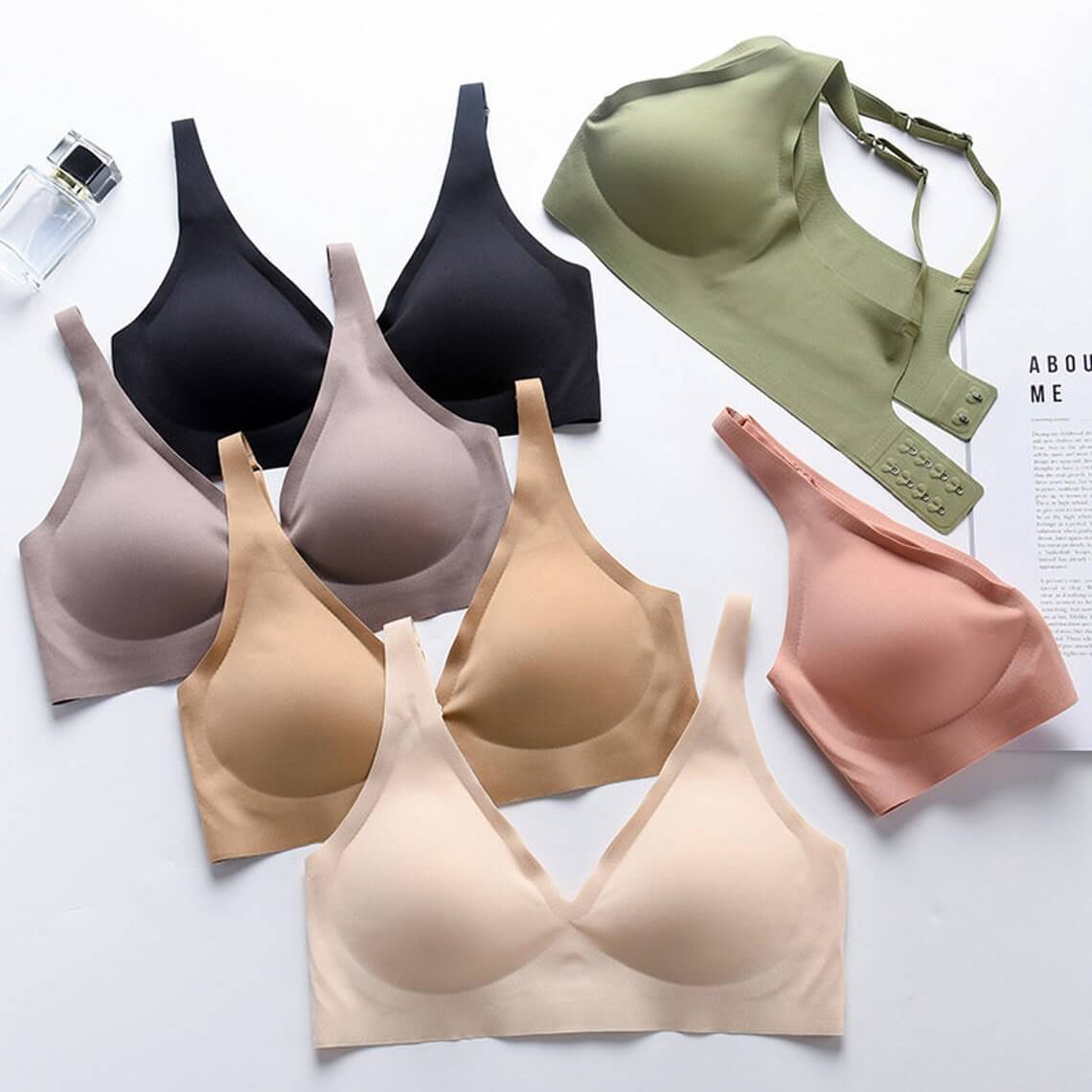 Seamless Comfort Bra with Soft Support and Flexibility