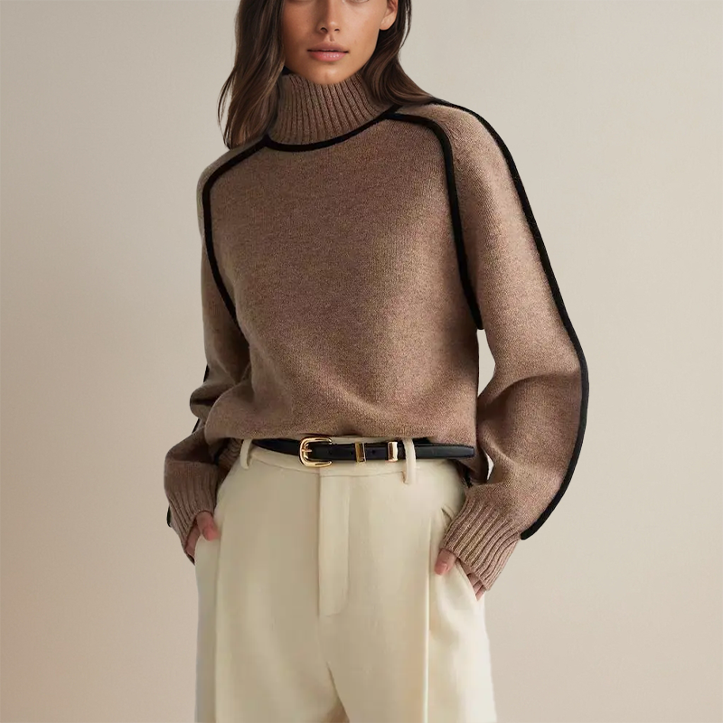 Emilie Turtleneck Sweater – Soft, Warm Knitwear