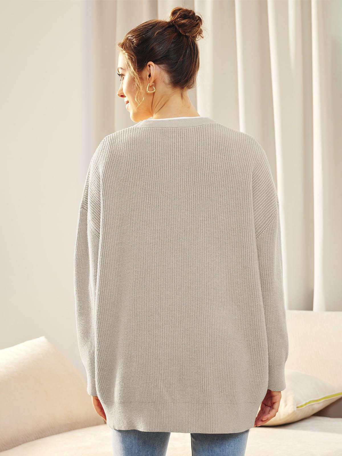 Buttoned Knit Cardigan for Stylish Layering and Comfort