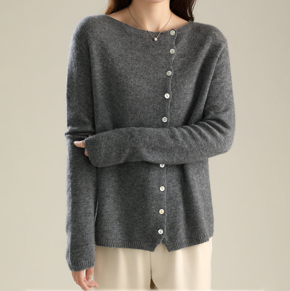 Knit Blouse with Button Detail for Effortless Style