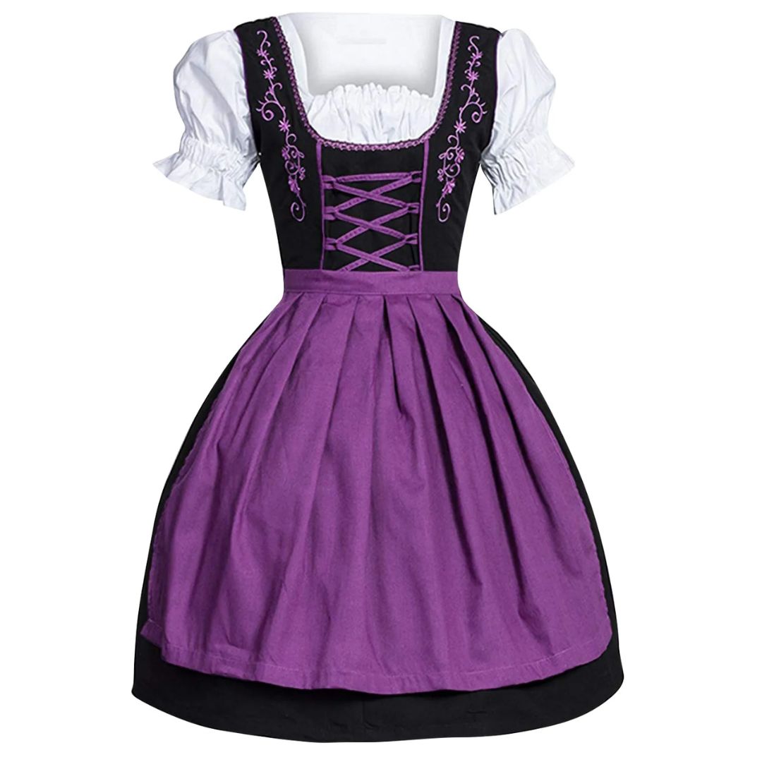 Women's Bavarian Dirndl Dress for Oktoberfest