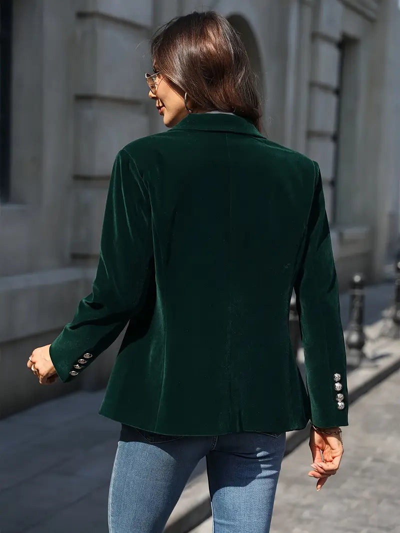 Elegant Velvet Blazer for Women – Stylish & Comfortable