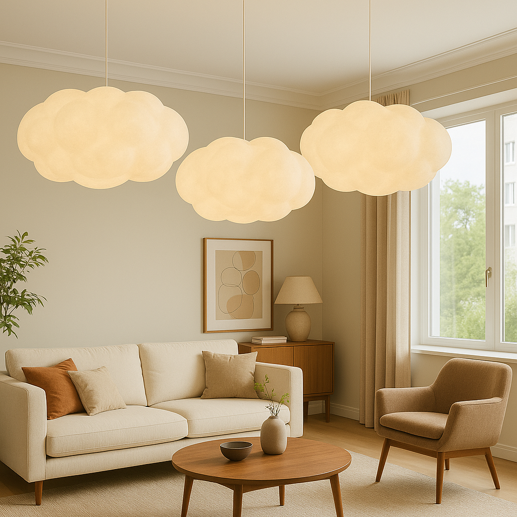 Cloud Pendant Light, Soft Glow Ceiling Light