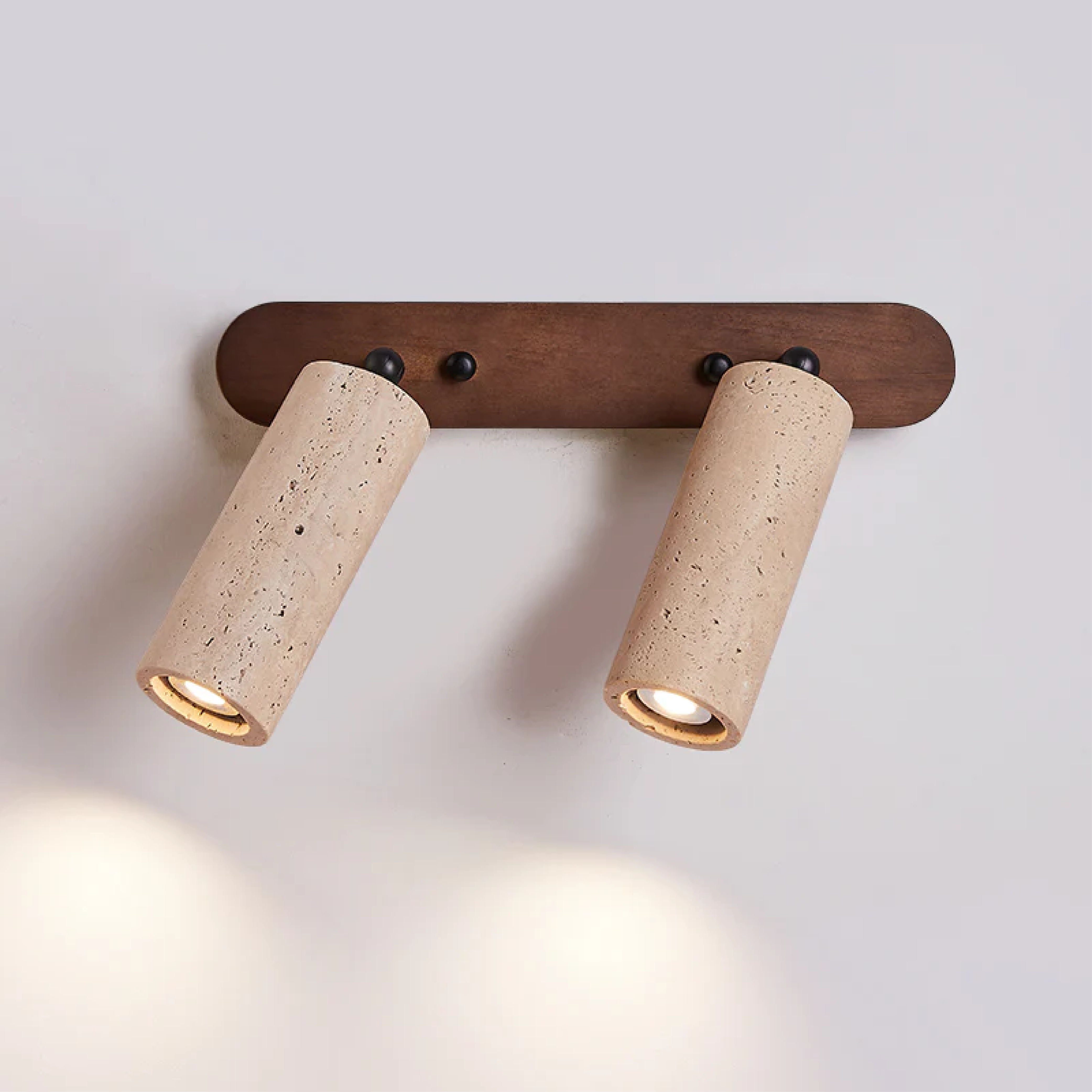 Travertine Wall Light With Rotating Head