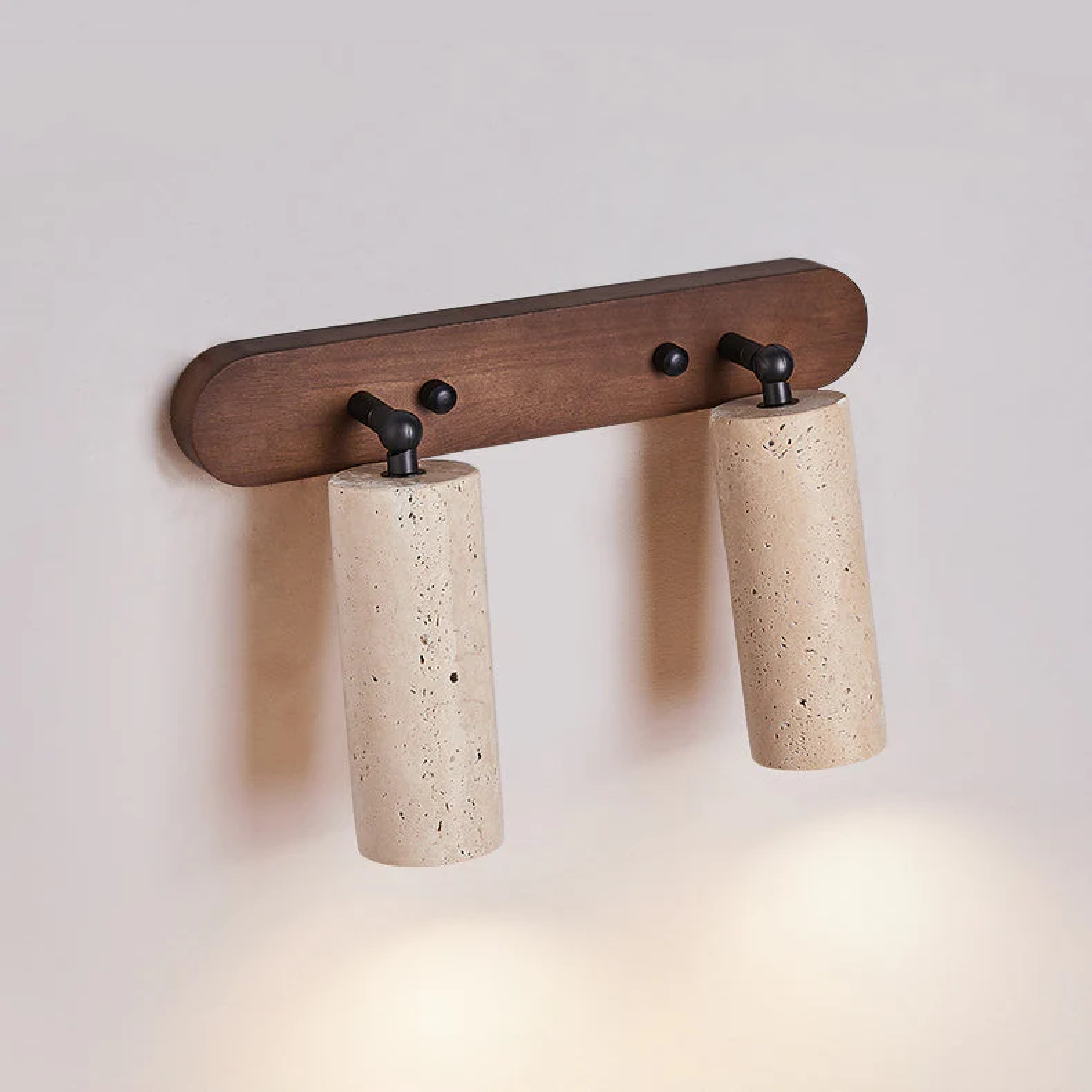 Travertine Wall Light With Rotating Head