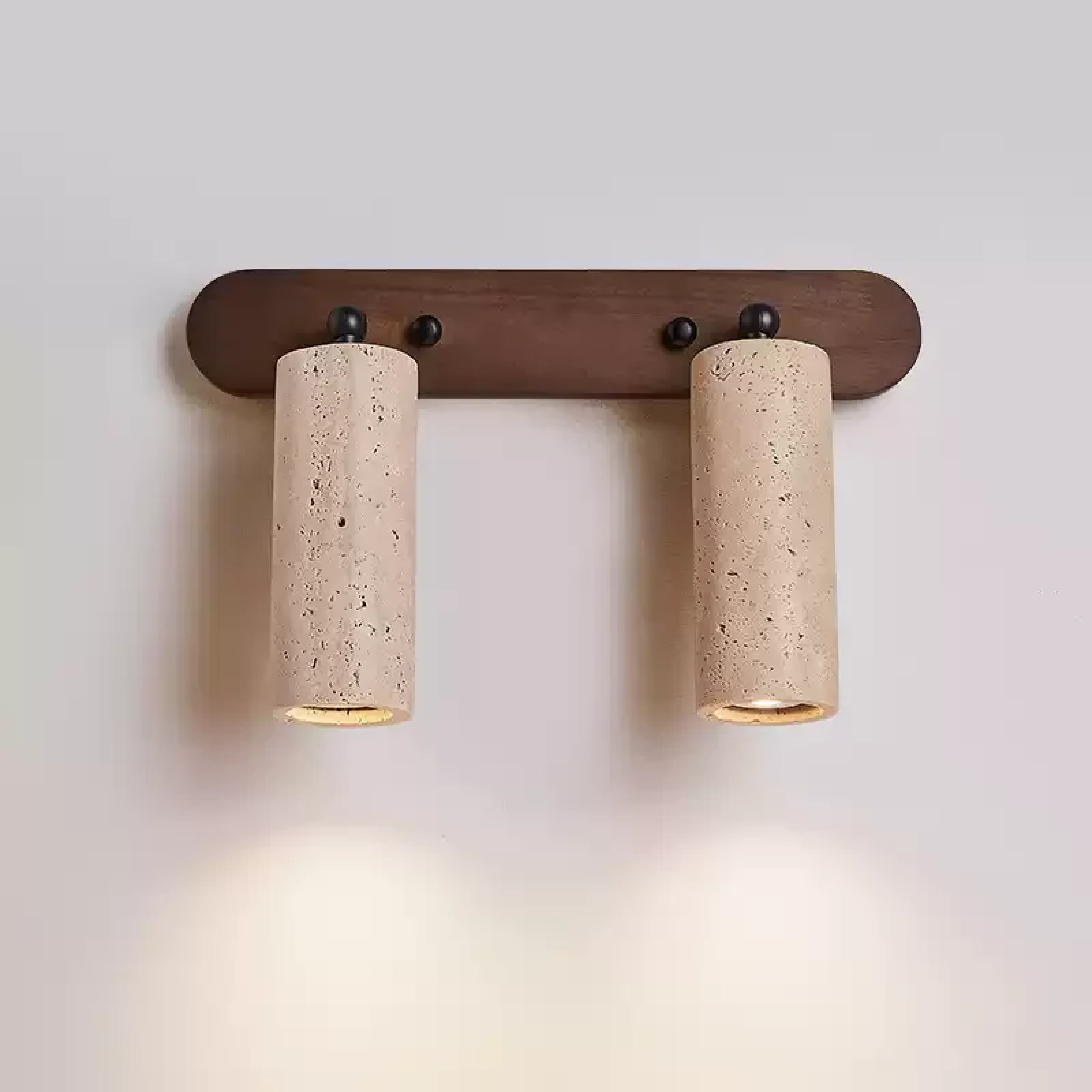 Travertine Wall Light With Rotating Head