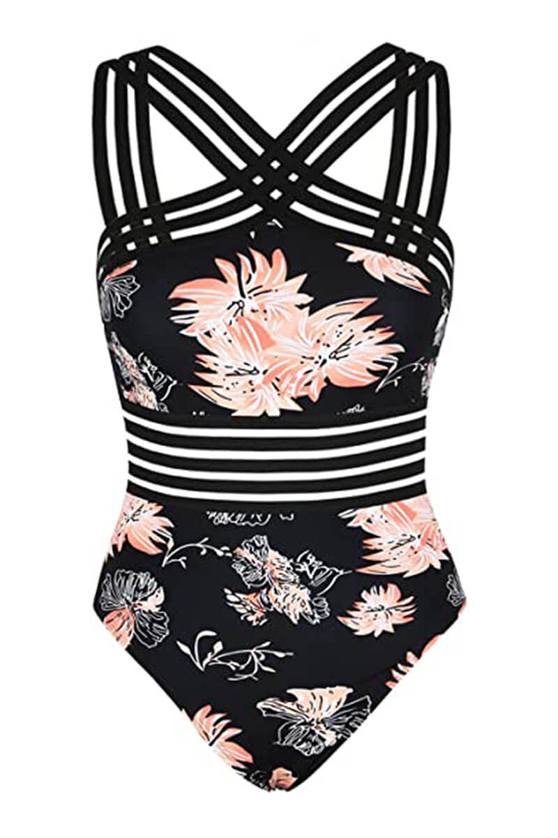 Strappy Crossed Monokini Swimsuit for Stylish Beach Wear