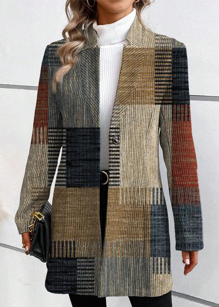 Elegant Patterned Blazer – Tailored Fit, Stylish Design