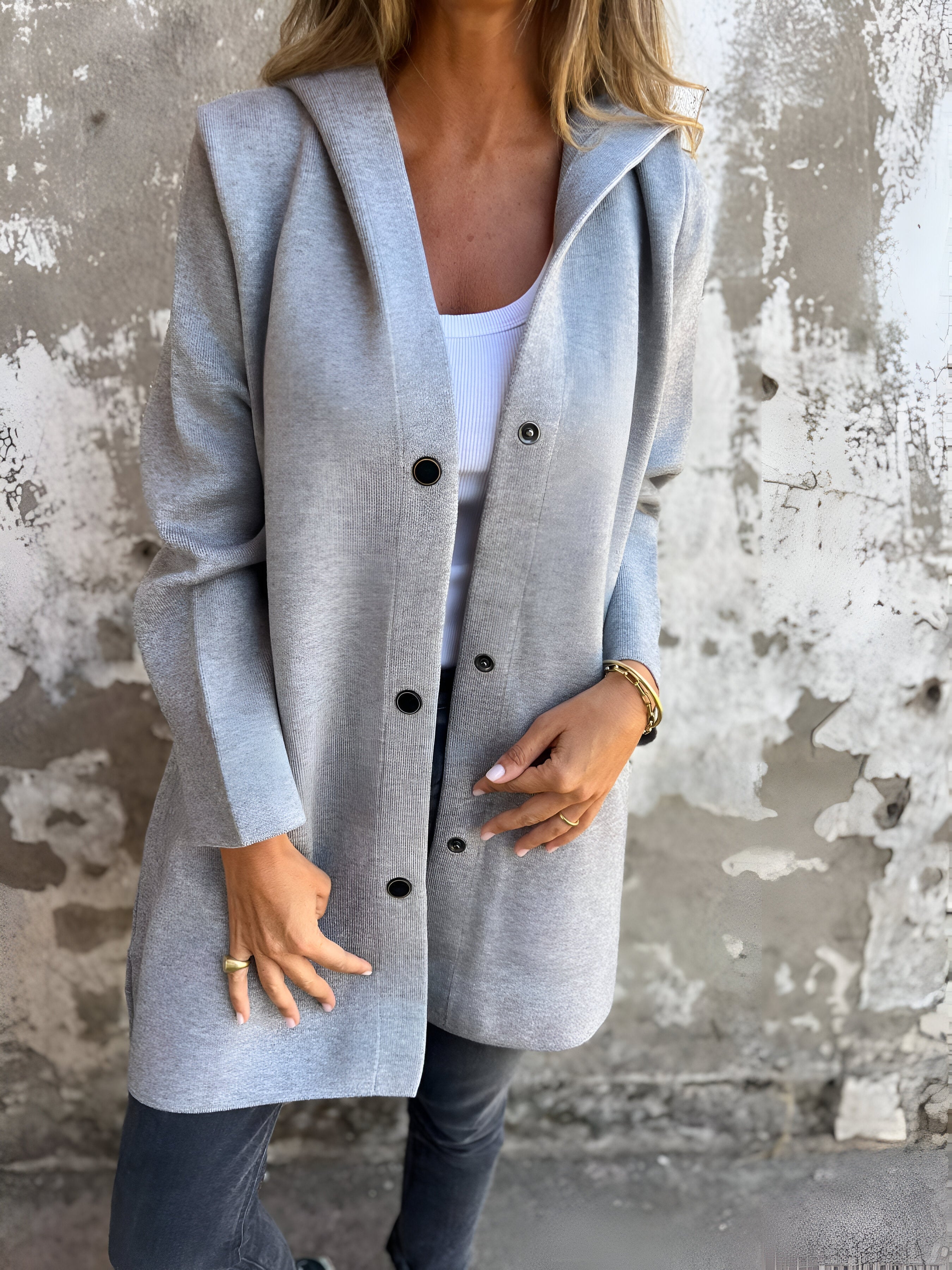 Casual Hooded Coat for Everyday Wear