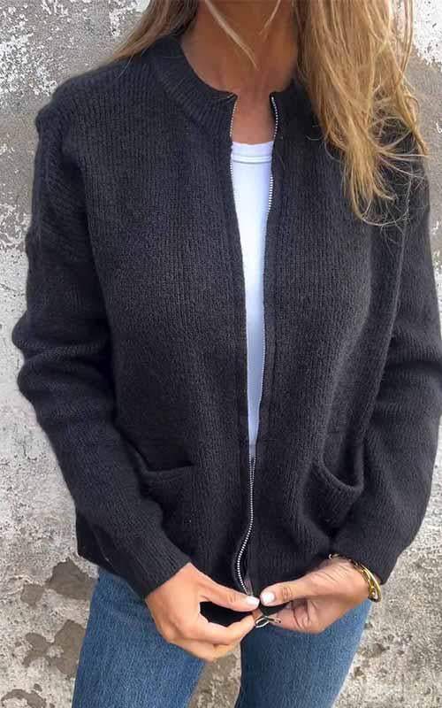Cotton Knit Jacket for Stylish Comfort and Versatility
