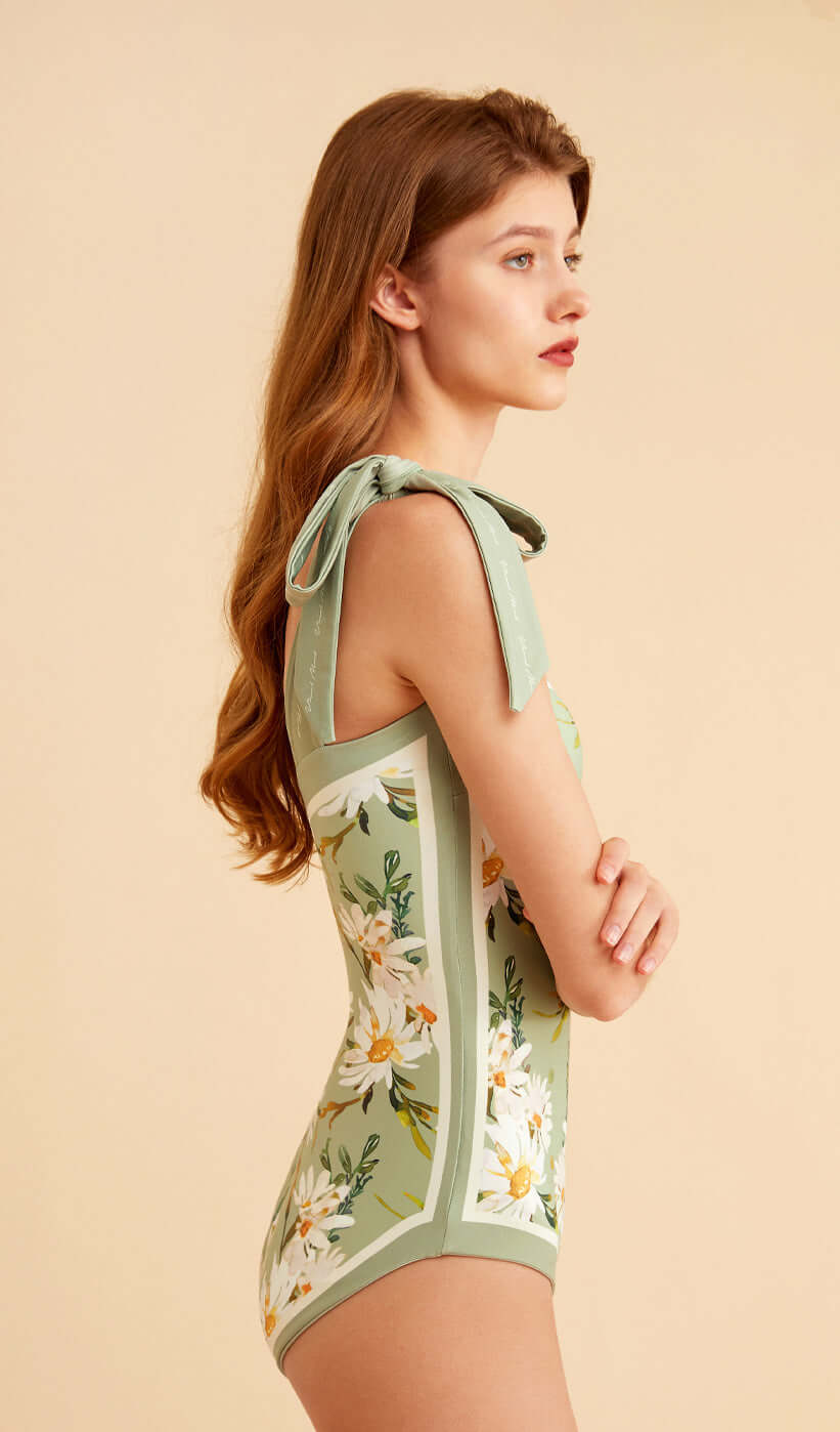 Vintage Reversible Swimsuit for Women - Stylish & Versatile Design
