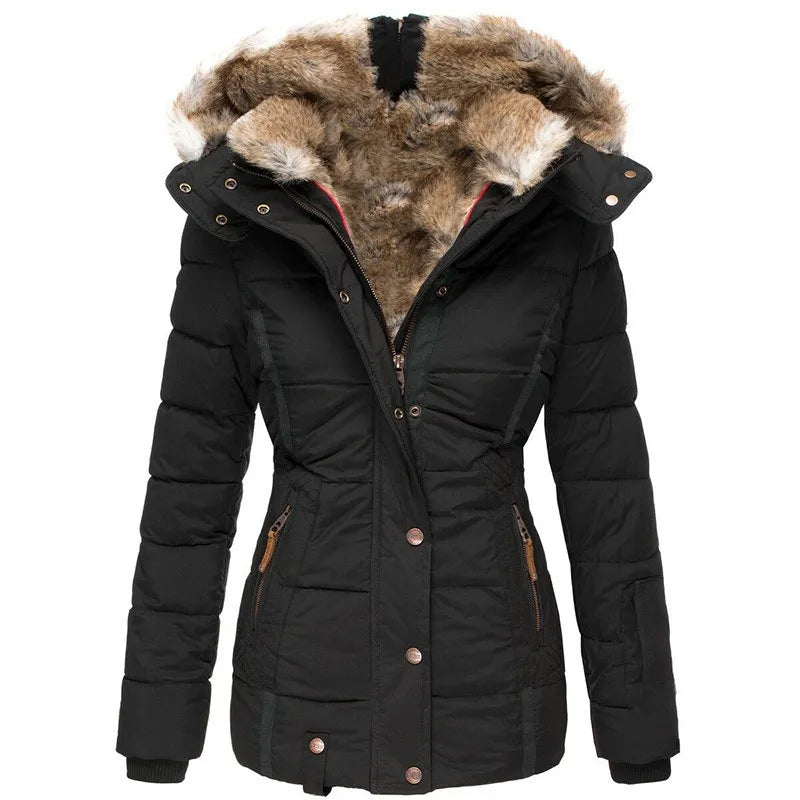 Comfortable Warm Winter Fur Jacket for Cold Weather