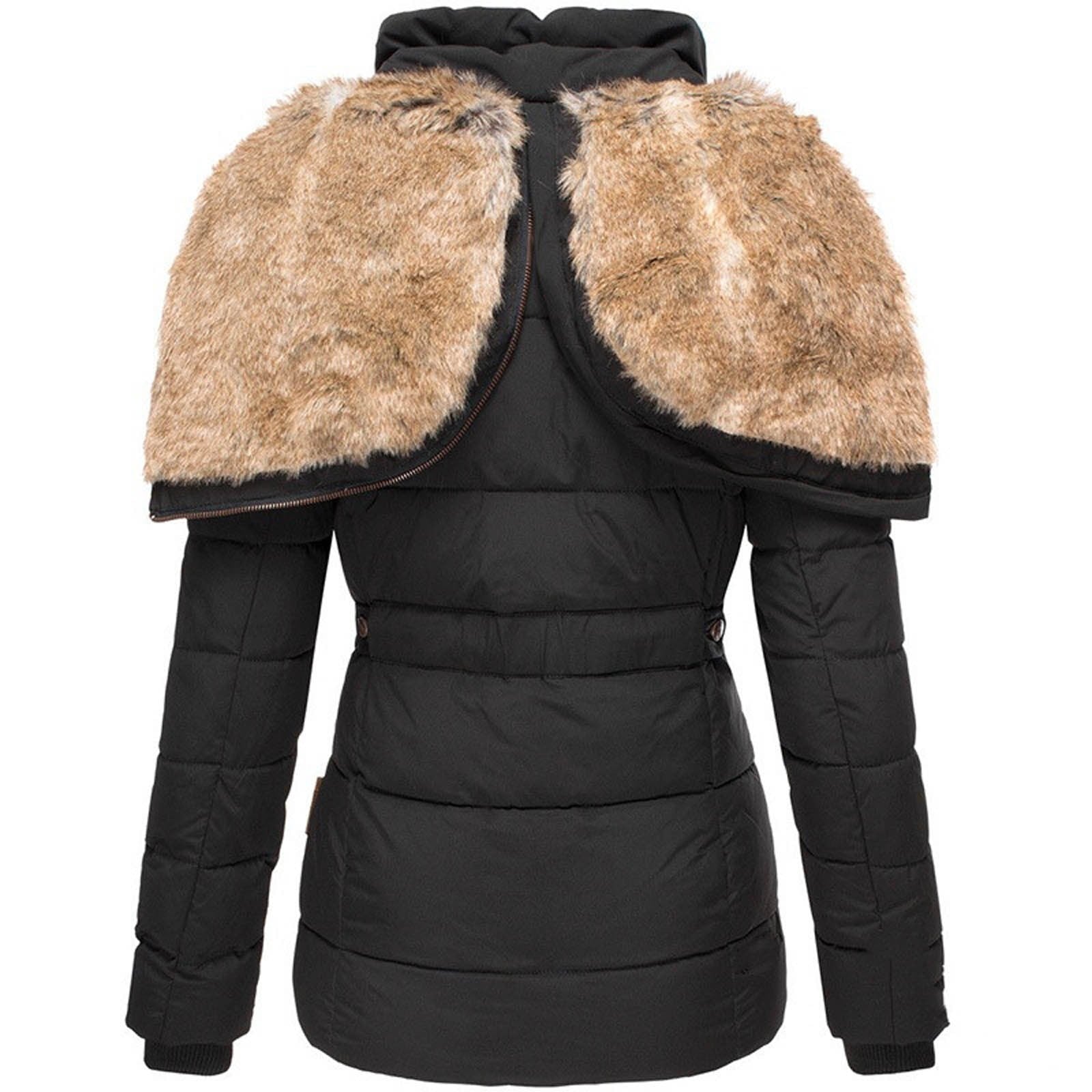 Comfortable Warm Winter Fur Jacket for Cold Weather