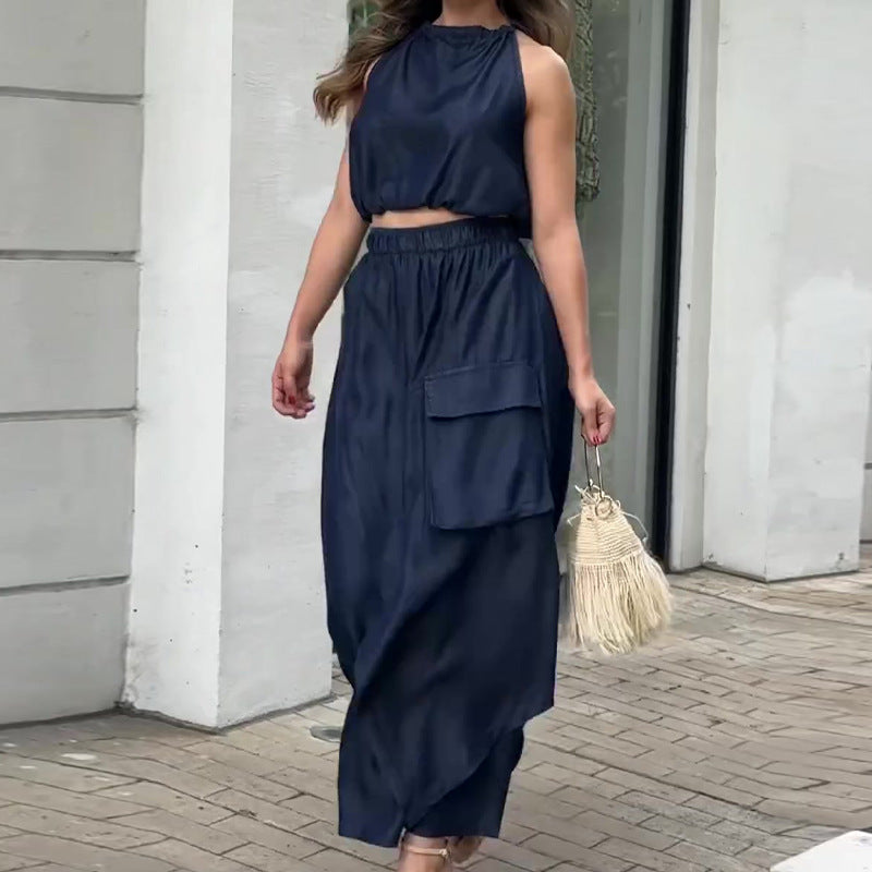 Lily Top with Wide Leg Trousers Set for Effortless Style