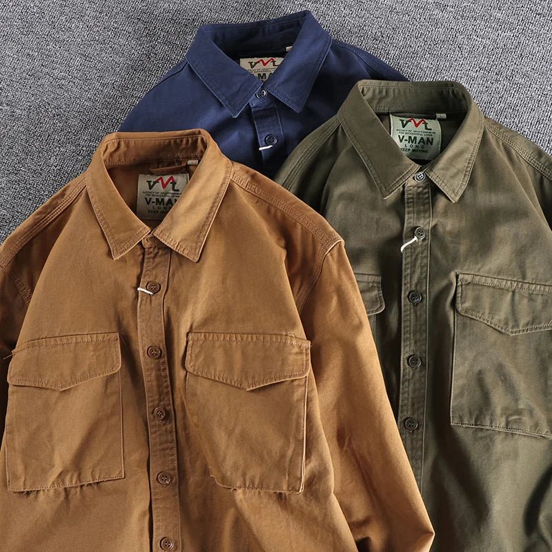 Stylish Utility Shirt with Functional Pockets