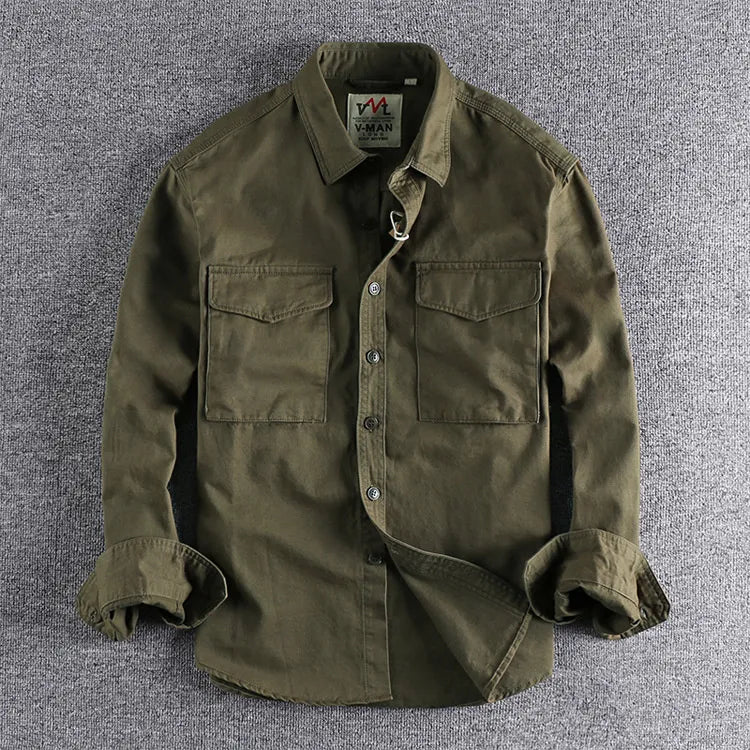 Stylish Utility Shirt with Functional Pockets