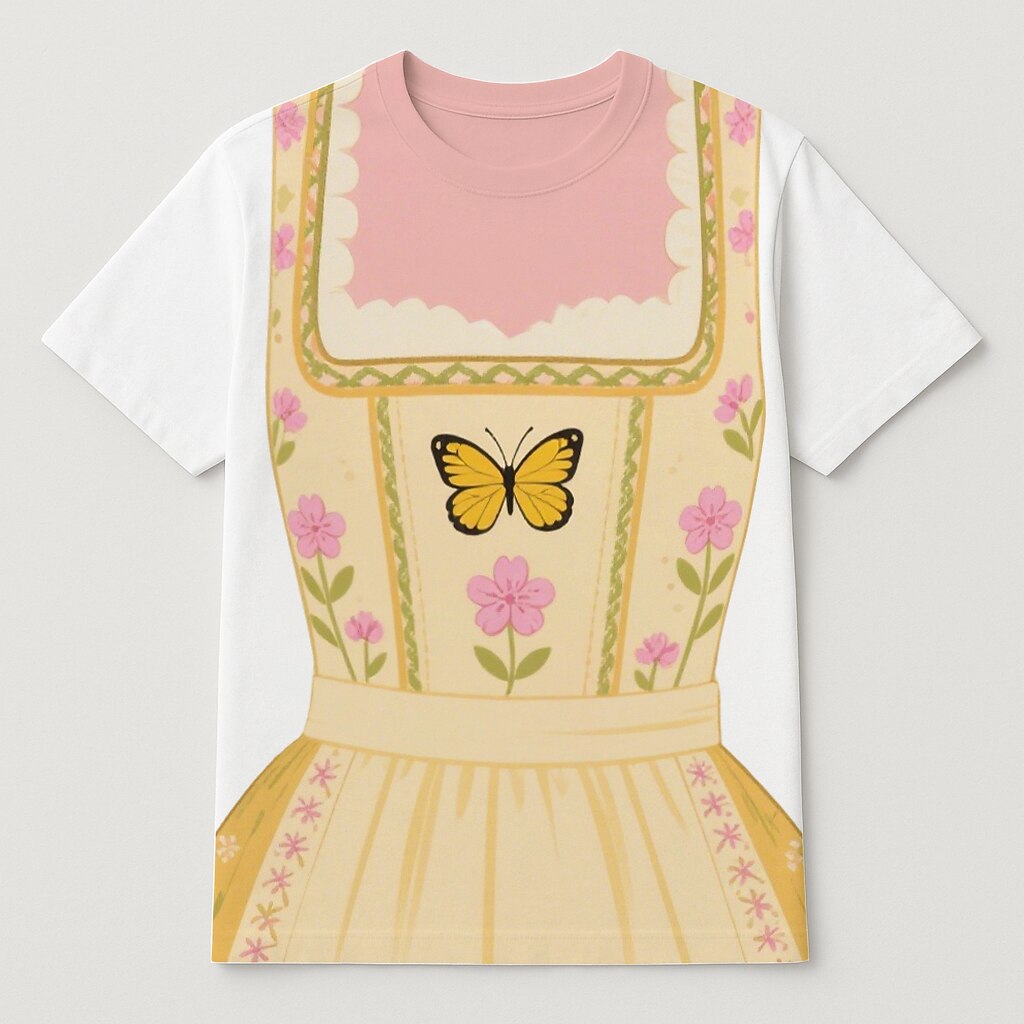 Women's Oktoberfest Dirndl Print T-shirt